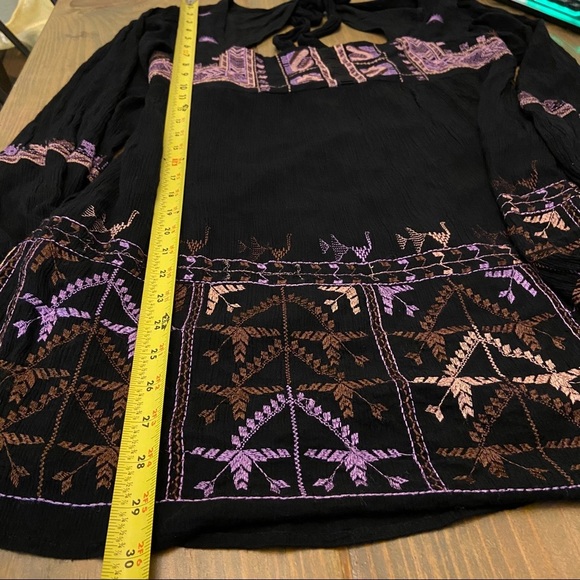 Free People Dress Rhiannon Embroidered Babydoll - Picture 11 of 11